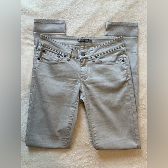 PrAna Women’s Kayla Skinny Jeans Light Gray - Size 0/25 - Picture 1 of 5